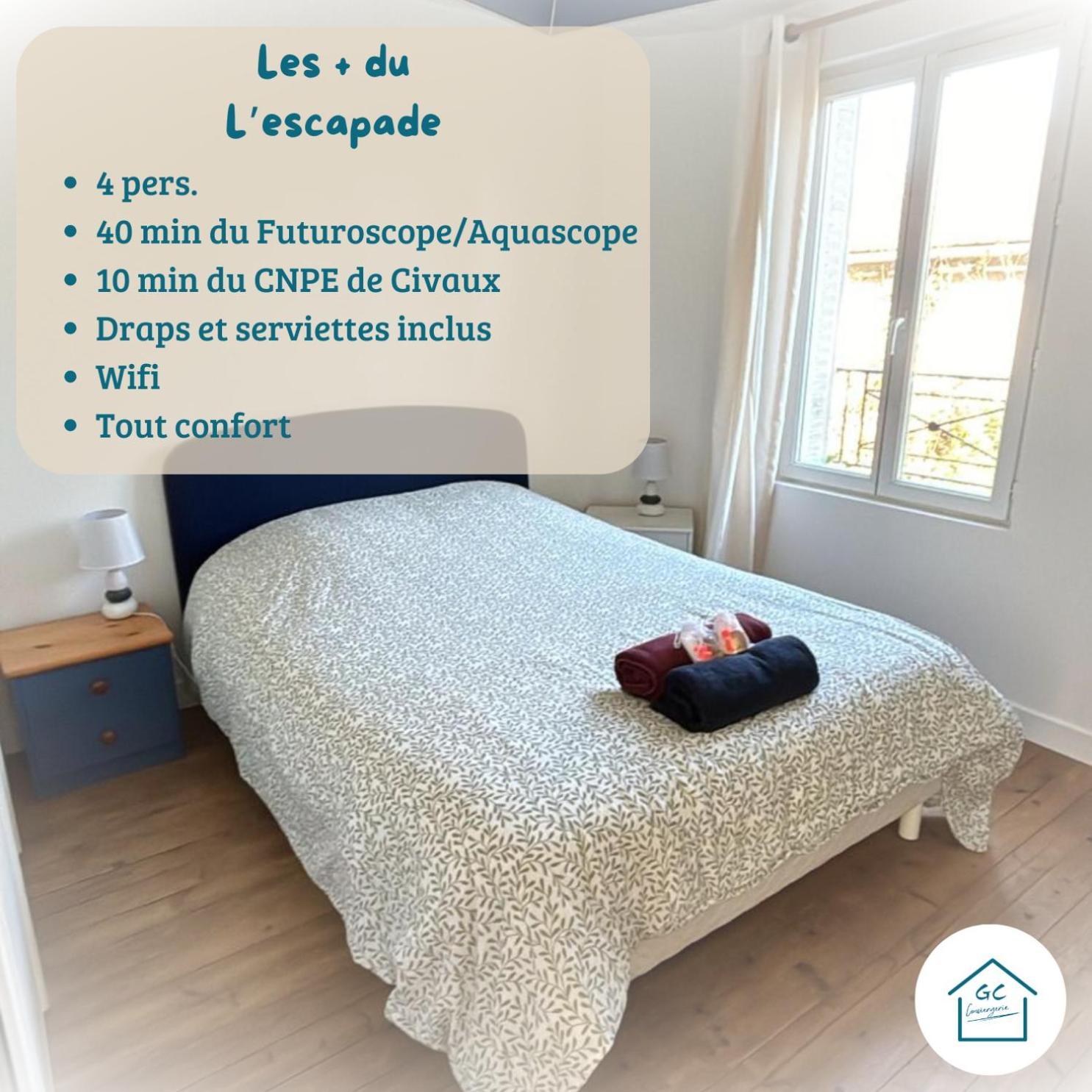 L'escapade T3 Avec Terrasse Privative Apartment Lussac-les-Châteaux
